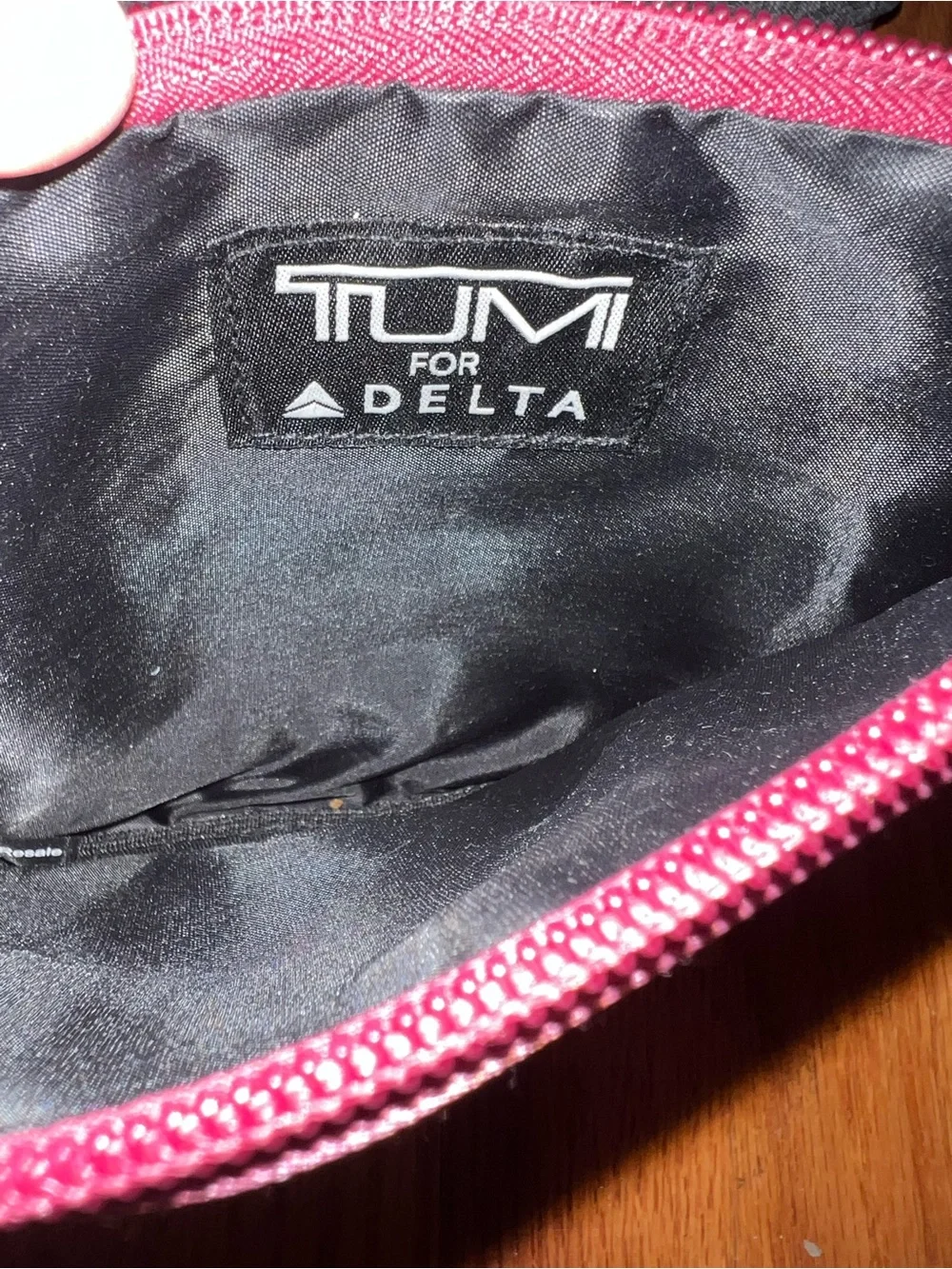 Tumi Burgundy and Gray Men's Travel Pouch Trio